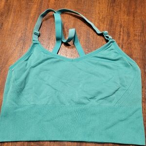 all in motion Green Stretch Seamless Sports Bra